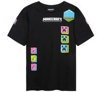 Get Trend Minecraft Maglietta Ragazzo Magliette Manica Corta Bambino Morbida T Shirt Bambino Regalo Ragazzo (11-12 Anni, Nero Minecraft 1 Pck)