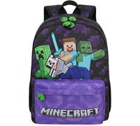 Get Trend Minecraft Zaino Scuola Ragazzo, 46 cm Borsa Zaino Multi-Scomparto e Spallacci Regolabili per Scuola e Gite Idea Regalo Ragazzo (Multi Minecraft)