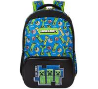 Get Trend Minecraft Zaino Scuola Ragazzo, Borsa Zaino Multi-Scomparto e Spallacci Regolabili per Scuola e Gite Idea Regalo Ragazzo (Nero/Multi Minecraft)