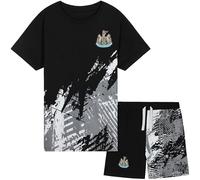 Get Trend Newcastle United F.C. Pigiama Bambino Calcio Pigiama Corto Adolescenti Set Abbigliamento da Casa Regalo Bambini (13-14 Anni, Nera Newcastle United)