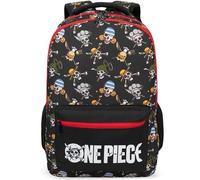 Get Trend One Piece Grande Zaino Scuola Ragazzo Zip, 46 cm Borsa Zaino Scomparti Spallacci Imbottiti Regolabili e Pannello Dorsale Scuola e Gite (Nero/Multi One Piece)