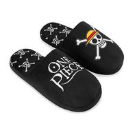 Get Trend One Piece Pantofole Bambino e Adolescenti, Slip On Ciabatte Casa Bambino con Suola Antiscivolo, Regalo Ragazzo (34/35 EU, Nero One Piece)