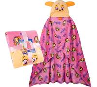 Get Trend Paw Patrol Coperta con Cappuccio 3D per Bambini, Plaid in Pile Caldo, 130x90cm, Coperta Indossabile, Idea Regalo Bambini (Rosa Skye)