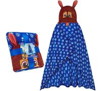 Get Trend Paw Patrol Coperta con Cappuccio 3D per Bambini, Plaid in Pile Caldo, 130x90cm, Coperta Indossabile, Idea Regalo Bambini (Blu Paw Patrol)