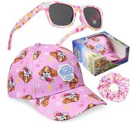 Get Trend - Paw Patrol Occhiali da Sole Bambina & Cappello Baseball Set, Cappello con Visiera & Occhiali Sole UV400, Regalo Bambina (Rosa Paw Patrol)