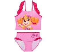 Get Trend Paw Patrol Set Bikini Bambina 3-7 Anni, Costume Piscina Bambina Due Pezzi con Cinturino Regolabile e Balze, Regalo Ragazza (3-4 Anni, Rosa Paw Patrol)