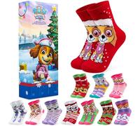 Get Trend Paw Patrol Skye Calendario Avvento Calzini 2025 Bambina, Calze Calde 27-31, 24 Giorni Calendario Dell'avvento con Regali per Bambini (Multi Skye)