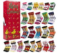 Get Trend Peanuts Snoopy Calendario Avvento Calze 2025 per Donna e Adolescenti, 24 Paia Traspirante Calzini Divertenti, 36-41, Regali per Lei (Multi Snoopy)