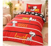 Get Trend Peanuts Snoopy Copripiumino Singolo Reversibile 135x200 cm | Federe Cuscini Set Letto Bambini e Adolescenti, Accessori Camera da Letto, Regalo Bambina e Donna