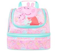 Get Trend Peppa Pig 3D Borsa Termica Bambini, Lunch Bag Merenda con 2 Scomparti, Porta Pranzo Bambina per Scuola Asilo e Tempo Libero, Idea Regalo Bambina (Rosa Peppa Pig)