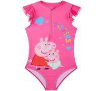 Get Trend Peppa Pig Costume da Bagno Bambina Intero con Zip, Comodo Costume Piscina e Mare Estive Essenziale per Le Vacanze (2-3 Anni, Rosa Peppa Pig)