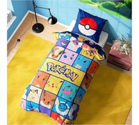 Get Trend Pokemon Copripiumino Singolo Reversibile 135x200 cm e Federe Cuscini Set Letto Bambini e Adolescenti, Accessori Camera da Letto (Multi Pokemon)