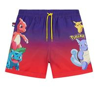 Get Trend Pokemon Costume da Bagno Pantaloncini Ragazzo UPF 50+, Costume Piscina Cordino Regolabile e Fodera Rete Estivo Regalo (7-8 Anni, Multi Pokemon)
