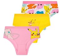 Get Trend Pokemon Mutandine Bambina Traspirante Morbida Mutandina Bimba Mutande Intimo 3 Pacco Slip Cotone Idee Regalo (9-10 Anni, Multi Pokemon 3 Pack)