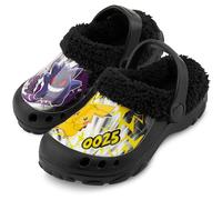 Get Trend Pokemon Zoccoli Bambino e Adolescenti, Invernale Fodera in Pile Pantofole Invernali, Cinturino Slip-on, Anime Regalo Ragazzo (33/34 EU, Multicolore Pokemon)