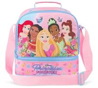 Get Trend Principesse Disney Borsa Termica Bambini, Lunch Bag Merenda con 2 Scomparti, Porta Pranzo Bambina per Scuola Asilo e Tempo Libero, Idea Regalo Bambina (Rosa/Multi Princess)