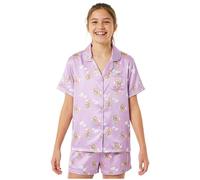 Get Trend Pusheen Pigiama Corto Bambina, Set Pigiami Estivi con Maglietta Corta Ragazza e Pantalone per Dormire e Relax, Regali Bambina (11-12 Anni, Viola Pusheen)