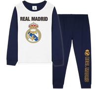 Get Trend Real Madrid Pigiama Bambino 7-14 Anni, 2 Pz Set Pigiami Invernali Morbido Calcio Lungo Abbigliamento da Casa, Regalo Ragazzo (7-8 Anni, Marine Blu Real Madrid)