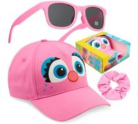 Get Trend - Sesame Street Occhiali da Sole Bambina & Cappello Baseball Set, Cappello con Visiera & Occhiali Sole UV400, Regalo (Rosa Sesame Street)