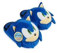 Get Trend SONIC THE HEDGEHOG 3D Pantofole Bambino, Peluche Antiscivolo Pantofole Casa, Shadow Knuckles Tails, Regalo Bambini (33/34 EU, Blu Sonic)