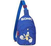 Get Trend SONIC THE HEDGEHOG Borsa Tracolla Bambino, Scomparto con Cerniera e Tracolla Regolabile, Idea Regalo per Gamer