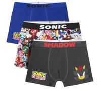 Get Trend Sonic The Hedgehog Boxer Ragazzo 4-12 Anni, Confezione da 3 Slip Bambino in Cotone, Mutande Morbide e Traspiranti con Stampe, Intimo Bambini Vita Elasticizzata (7-8 Anni, Multi Sonic)