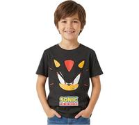 Get Trend Sonic The Hedgehog Magliette Bambino 5-12 Anni, Set T-Shirt Cotone Manica Corta Girocollo, Abbigliamento Bambino Estivo, Idea Regalo Ragazzo (5-6 Anni, Grigio Shadow)
