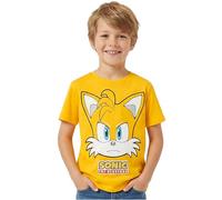 Get Trend Sonic The Hedgehog Magliette Bambino 5-12 Anni, Set T-Shirt Cotone Manica Corta Girocollo, Abbigliamento Bambino Estivo, Idea Regalo Ragazzo (11-12 Anni, Giallo Tails)