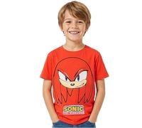 Get Trend Sonic The Hedgehog Magliette Bambino 5-12 Anni, Set T-Shirt Cotone Manica Corta Girocollo, Abbigliamento Bambino Estivo, Idea Regalo Ragazzo (9-10 Anni, Rosso Knuckles)