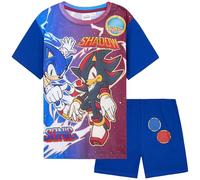 Get Trend Sonic The Hedgehog Pigiama Bambino Manica Corta Shadow Pigiama Corto Estivo Set Pigiami Bambini Idee Regalo (11-12 Years, Blu Sonic 1 Pacco)