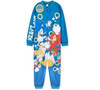 Get Trend Sonic The Hedgehog Tuta Intera Bambino 4-10 Anni, Pile Pigiama Intero Bambini con o Senza Cappuccio, Regalo Ragazzo (5-6 Anni, Verde Acqua Sonic)