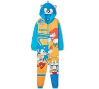 Get Trend Sonic The Hedgehog Tuta Intera Bambino 4-10 Anni, Pile Pigiama Intero Bambini con o Senza Cappuccio, Regalo Ragazzo (6-7 Anni, Multi Sonic)