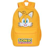 Get Trend SONIC THE HEDGEHOG Zaino Bambini, 46 x 32 x 16 cm, Grande Zainetto con Multi-Scomparto e Spallacci Regolabili per Scuola, Viaggio, Sport, Idee Regalo (Giallo Tails)