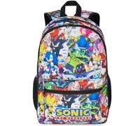 Get Trend SONIC THE HEDGEHOG Zaino Bambini, 46 x 32 x 16 cm, Grande Zainetto con Multi-Scomparto e Spallacci Regolabili per Scuola, Viaggio, Sport, Idee Regalo (Multi Sonic)