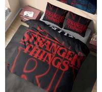 Get Trend Stranger Things Copripiumino Matrimoniale Bambini 200x200cm, Reversibile Set Letto con 2 Federe Cuscini, Accessori Camera da Letto (Multi Stranger Things, Doppio)