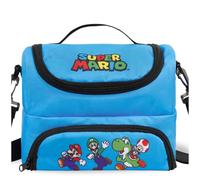 Get Trend Super Mario Borsa Termica Bambini, Lunch Bag Merenda con 2 Scomparti, Porta Pranzo Bambino per Scuola Asilo e Tempo Libero, Idea Regalo Bambino (Blu Mario)