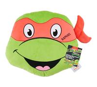 Get Trend Teenage Mutant Ninja Turtles Cuscino Morbido Giocattolo Personaggi per Bambini Adulti, 3D Peluche Kawaii, Cuscini Decorativi Letto e Divano (Verde TMNT, L38 x W34)