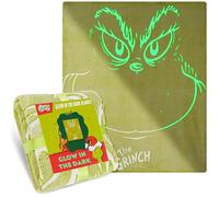 Get Trend The Grinch Coperta che si Illumina al Buio 130x150cm, Coperte Pile per Divano e Letto, Si Illumina Dopo 15-30 Minuti, Accessori Letto (Verde Grinch)