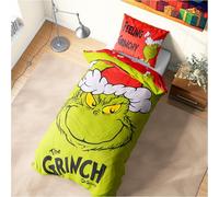 Get Trend The Grinch Copripiumino Singolo Reversibile 135x200 cm e Federe Cuscini Set Letto Bambini e Adolescenti, Accessori Camera da Letto (Verde Grinch Singolo)