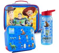 Get Trend Toy Story 3 Pezzi Set Pranzo, Borsa Termica Porta Pranzo per Bambini con Bento Lunch Box e Senza BPA Tenuta Stagna 640ml Borraccia con Cannuccia, Ideale per Scuola (Multi Toy Story)