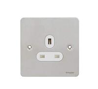 GET Ultimate Flat Plate GU3250WSS - Presa singola senza interruttore, 13 A