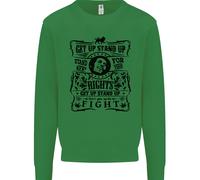Get Up Alzato Reggae Musica Bambini Felpa Maglione