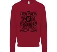 Get Up Alzato Reggae Musica Bambini Felpa Maglione