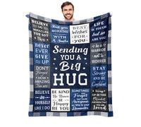 Get Well Gifts for Men After Surgery Blanket 203 x 152 cm, simpatia/pensare a te/ispirazione/incoraggiamento/sentirsi meglio/regalo di recupero chirurgico per uomini, regalo di guarigione abbraccio di
