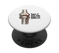 Get Well Soon Knee Take It Nice And Knee Sy Divertente Recupero PopSockets PopGrip Adesivo