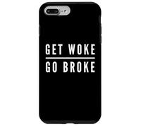 Get Woke Go Broke Anti Woke Free Speech Annulla scherzo culturale Custodia per iPhone 7 Plus/8 Plus