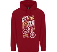 Get Your Ride On Discesa Mountain Bicicletta Bambini Felpa con Cappuccio