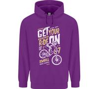 Get Your Ride On Discesa Mountain Bicicletta Bambini Felpa con Cappuccio