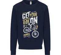 Get Your Ride On Discesa Mountain Bicicletta Bambini Felpa Maglione