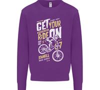 Get Your Ride On Discesa Mountain Bicicletta Bambini Felpa Maglione